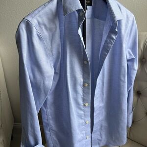 Mizzen+Main Light Blue Casual Button Down Shirt